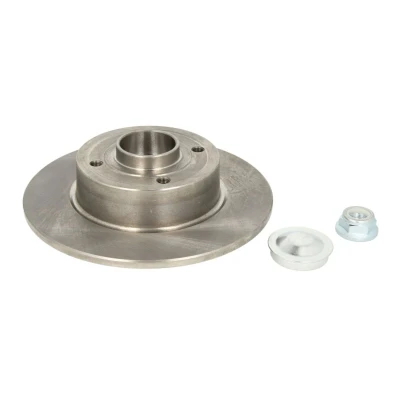 Imagen de ABE C4R039ABE Disco de freno Eje trasero 240 8 4 macizo con tuerca, anillo sensor ABS, caperuza, juego cojinetes rueda RENAULT: MEGANE 2