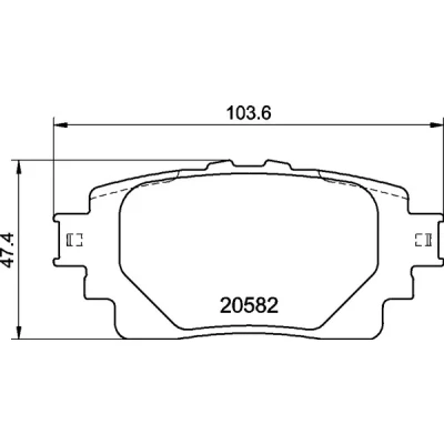 Imagen de BREMBO P 83 174 Juego de pastillas freno excl. contacto avisador desgaste Chapa antichirridos sin accesorios TOYOTA: Corolla XII Berlina