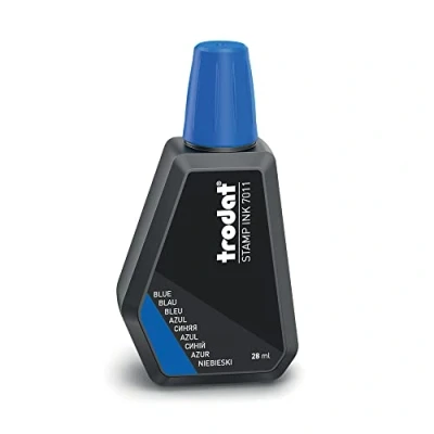 Imagen de Trodat 7011 Tinta para Sellos de Entintado Manual, 28ml, Azul