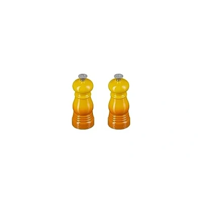 Imagen de Le Creuset Set de Mini Molinillos Sal y Pimienta, Plástico ABS, Mecanismo Cerámica, Anticorrosión, Nectar, 44900116720000