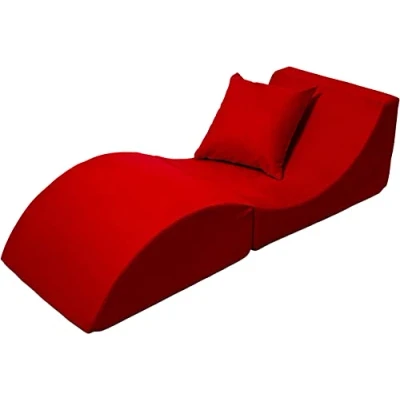 Imagen de Velinda Sofá Plegable, cómodo, Relajante, 3 en 1, Puff, Mesa