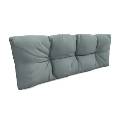 Imagen de POKAR cojín Respaldo aconchadas 120x40x12cm para Europalés/Europalet, jardín o terraza, cómodo sofá de paletas DYI, Interior y Exterior, sin palés, Azul