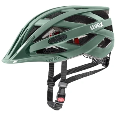 Imagen de Uvex i Vo CC Casco polivalente Ligero para Mujeres y Hombres Ajuste Individual Ampliable con luz LED Moss Green Matt 52 57 cm