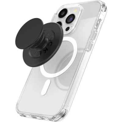 Imagen de PopSockets: PopGrip para MagSafe Soporte y Agarre Teléfonos Móviles Carcasas con un Top Intercambiable Anillo Adaptador Incluido Black
