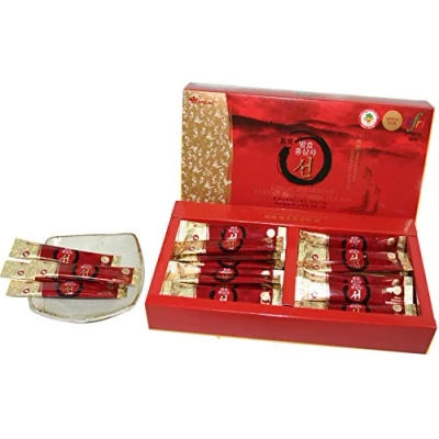 Imagen de Té ginseng rojo ZEN Sobres 50uds de coreano estimula la circulación sanguínea, memoria, el tono Bebida Corea Bienestar Vitalidad Energética 150 gramos