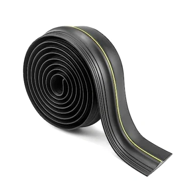 Imagen de QWORK® 6m sello de umbral puerta garaje, burlete goma para garaje