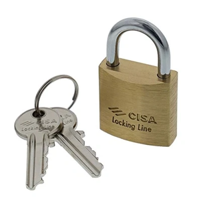 Imagen de Cisa Candado Locking Line, latón, dorado, 21010400