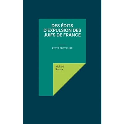Imagen de Des Édits Dexpulsion Juifs De France (ebook)