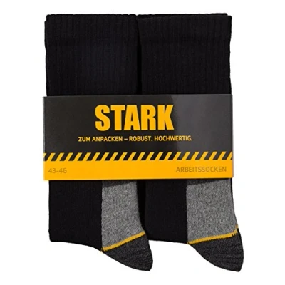 Imagen de Stark Calcetines de Trabajo para Hombre Transpirables, Largo 6 Pares, 43 46