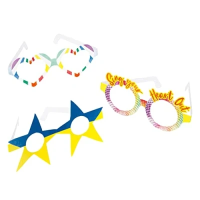 Imagen de Talking Tables Gafas de Fiesta, Colores Variados, 18 cm (EV Dressup)