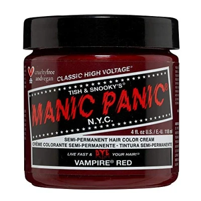 Imagen de Manic Panic Vampire Red Classic Creme, coloración semipermanente para el cabello vegana y libre de crueldad animal, 118 ml