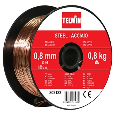 Imagen de Telwin 802133 Bobina Hilo para soldar acero, 0.8 mm, kg
