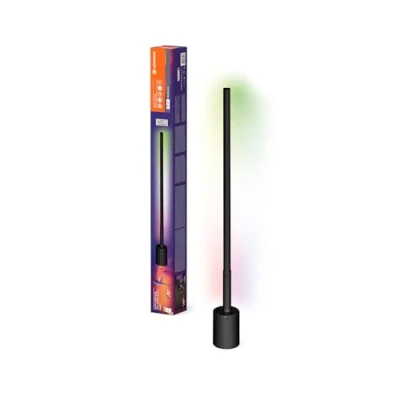Imagen de LEDVANCE SMART+ WIFI LED Eck Stehleuchte, schmal, schwarz, 8W, 540lm, regulierbares Weiß &amp; Farblicht, dimmbar, DIY Musikrhythmusfunktion, lange Lebensdauer, App steuerbar, 2700 6500K
