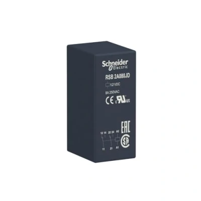 Imagen de Schneider Electric RSB2A080JD Relé Interface Enchufable Zelio RSB 2 Ac 12 V Cc