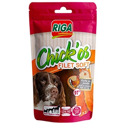 Imagen de Riga Chick&#039;os Filete de Pollo para Perro, 80 g