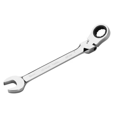Imagen de Jetech llave de engranaje cabeza flexible 22 mm, trinquete grado industrial acero forjado aleación Cr V tratado térmicamente