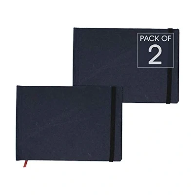 Imagen de Artway Indigo Bloc encuadernado de tipo libro hecho a mano Tapa dura 150 g/m² A6 Apaisado Pack 2