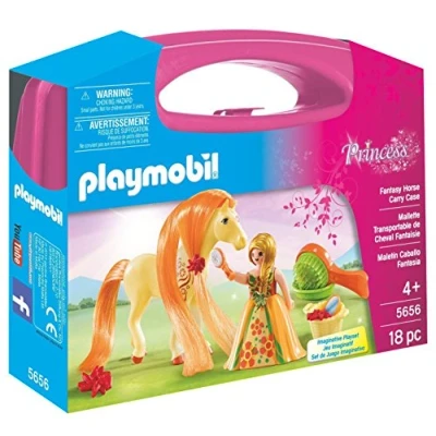 Imagen de PLAYMOBIL Princesas Princesa con Caballo, maletín Grande (5656)