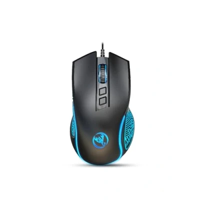 Imagen de HXSJ X100 Ratón para Juegos con Cable,Ratones Ergonómicos Retroiluminación LED de 7 Colores,Ratón Computadora Sensor óptico Ajustable 3600 dpi,para PC,Mac,Juego Negro