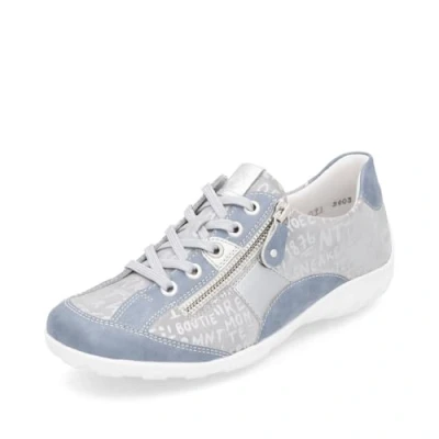 Imagen de Remonte Mujer Zapatos Bajos R3403, señora Calzado cómodo,Plantilla Desmontable,Zapatos y cómodos,Cordones,Blau Kombi,39 EU / 6 UK