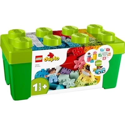 Imagen de LEGO 10913 DUPLO Caja de Ladrillos, Juguete Educativo para Bebés, Set Construcción con Coche, Figuras y Flores, Regalo Niños 1.5 Años o Más