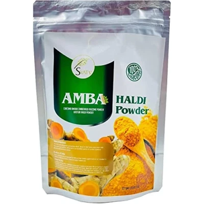 Imagen de SVATV Polvo De Cúrcuma Salvaje Natural Amba Haldi Kasturi Manjal Aromática Para Una Piel Resplandeciente Tamaño 227g
