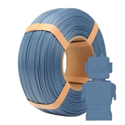 Imagen de eSUN PLA Refill Filament 1.75mm, Filamento de Impresión 3D sin Bobina Precisión Dimensional +/ 0.05mm, Carrete 1KG (2.2 LBS) Rápido para Impresoras Alta Velocidad,Gris