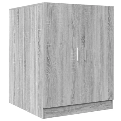 Imagen de vidaXL Armario para Lavadora Cuarto de Baño Aseo Inodoro Secadora Estantería Estante Muebles Mobiliario Colada Almacenaje Robusto Color Gris Sonoma