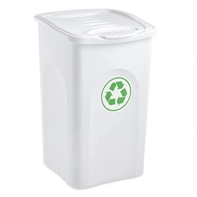 Imagen de Stefanplast Begreen Cubo de Basura (50 L), Plastico, Blanco