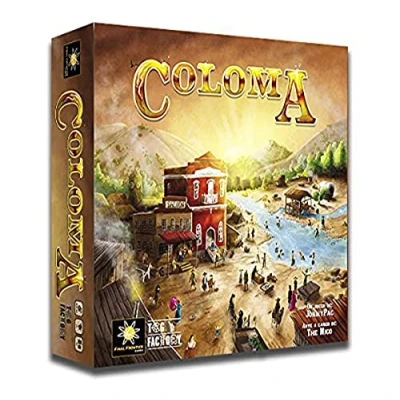Imagen de TCG Factory COLOMA Juego de mesa en español para 2 a 4 jugadores; adultos partir 14 años edad. Viaja al salvaje Oeste americano con este eurogame