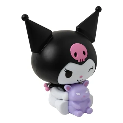Imagen de Paladone Kuromi GloBuddies Lámpara LED 3D con licencia oficial de Sanrio, funciona pilas, regalo para los fans Hello Kitty