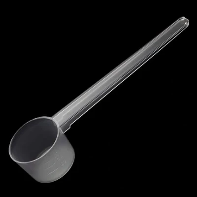 Imagen de R&amp;R SHOP Cuchara Medidora 5gr, con Escala Graduada de 2gr, 3gr, 4gr, en Polipropileno. Apto para uso alimentario (5 pcs)