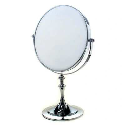 Imagen de TUKA Cosmética Espejo 7x Aumento, ø 20cm Espejos para baño, de Mesa Afeitar y Maquillar, 8&quot; 360 rotación, con Cara Doble: Estándar 1:1 + 1:7 Ampliación. TKD3105