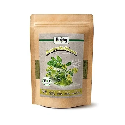 Imagen de Biojoy Moringa en Polvo Ecológica (250 g), Hojas de molida, ideal para Té (Moringa oleifera Lam.)