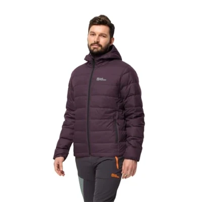 Imagen de Jack Wolfskin Sudadera con Capucha Ather Down M Chaqueta de plumón, Midnight Plum, S para Hombre