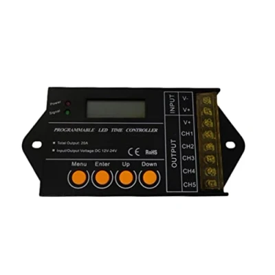 Imagen de controlador Led amanecer atardecer temporizador, tiempo programable, para acuarios canarios invernaderos, TC420SJ