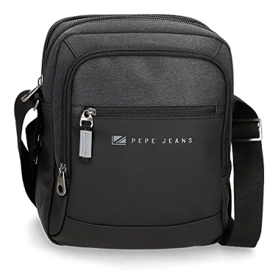 Imagen de Pepe Jeans Jarvis, Equipaje Bolsa De Mensajero Hombre, Negro (Black), 22x27x8 Cms