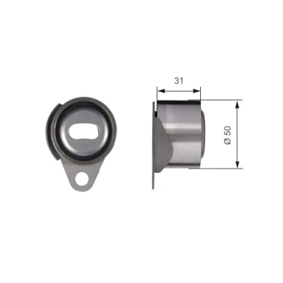 Imagen de GATES T41157 Polea tensora, correa dentada Tru Power RENAULT: Megane 1 Classic, I Grandtour, CLIO 2