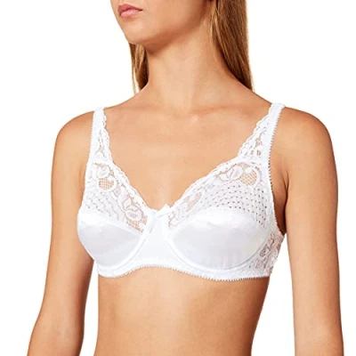Imagen de Sassa Bügel BH Mit Einlage Sujetador, Weiß (Weiß 00100), Talla Alemana: 95D (Herstellergröße:95D) para Mujer
