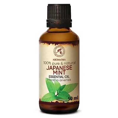 Imagen de Aceite de Menta Japonesa 50ml Mentha Arvensis para Dormir Bien Cuidado Corporal SPA Fragancia Ambiente Difusor Aroma Lámpara JHP Puro y Natural
