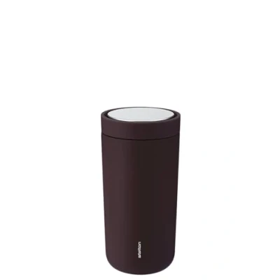Imagen de Stelton To Go Click Vaso térmico, termo de doble pared, resistente a la corrosión, prueba fugas, taza café/taza té con tapa Smart Bebidas calientes y frías 0,4 litros, color