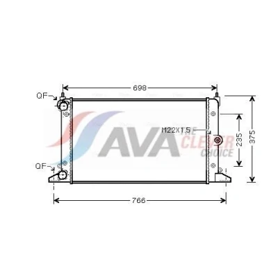Imagen de Radiador, refrigeración del motor AVA QUALITY COOLING VNA2188