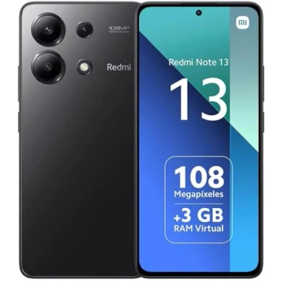 Imagen de Smartphone Xiaomi Redmi Note 13 4G desbloqueado, 8 GB+256 GB Octa core, pantalla AMOLED, 6,67&quot;, 120 Ge, cámara triple 108 MP, Snapdragon 685, batería de 5000 mAh, 33 W, carga rápida (negro