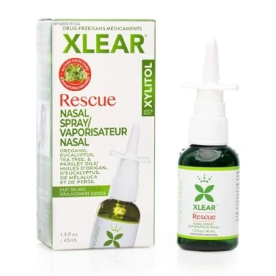 Imagen de Xlear Spray nasal de rescate sinusal alivio rápido sin drogas con Xylitol 1.5 la Florida. onza.