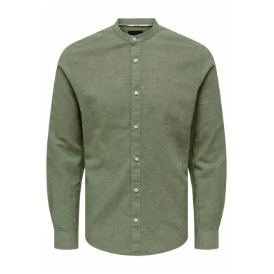 Imagen de Only &amp; Sons Onscaiden Solid MAO Camisa, Hombre, Talla: XS, Swamp