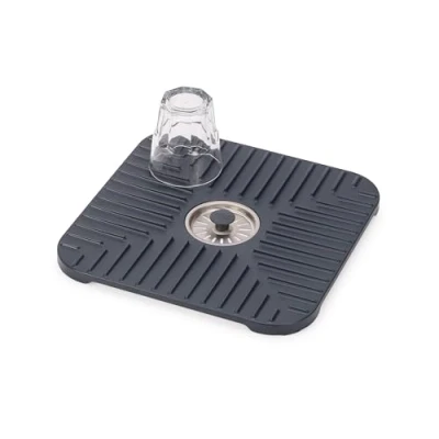 Imagen de Joseph SinkShield Protector de Fregadero con Tapón, Protege Vasos y Platos, Tapón Extraíble, Antideslizante, Drenaje Rápido