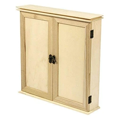 Imagen de Rayher Mini armario de madera, con 24 cajones y cierre, 30,2x7,2x30,3 cm, personalizable, 62379000