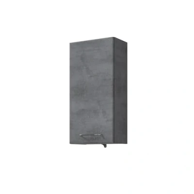 Imagen de Pelipal Quickset 945 Armario para baño (35 cm de Ancho, 1 Puerta y 2 estantes), Color Gris Oscuro