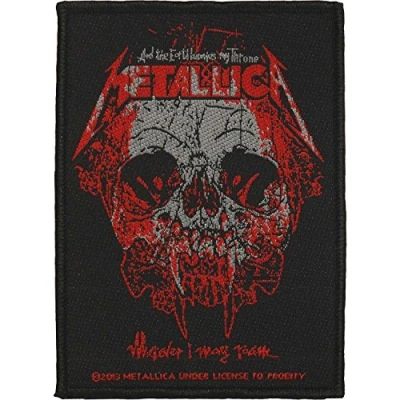 Imagen de Metallica Patch Wherever I May Roam band logo Oficial nuevo negro (10cm x 7cm)