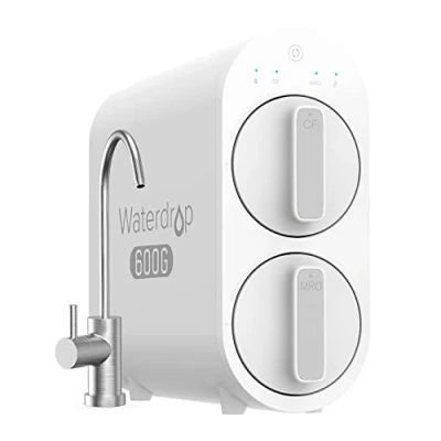 Imagen de Waterdrop RO Sistema de Filtración Agua por Ósmosis Inversa, 2271 Litros, 2:1 Puro a Drenaje, sin Tanque, 7 Etapas, Listado la FCC, WD G2P600 W